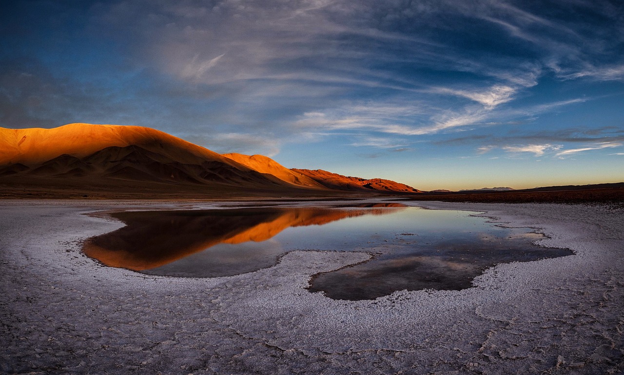 Stunning sunset over the Atacama Desert